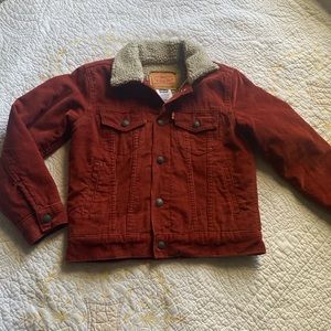 Girls Levi’s Corduroy Jacket Sherpa lined size 7